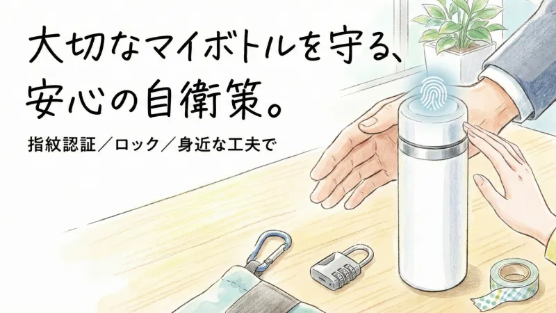 【自分を守る】マイボトルへの異物混入を防ぐ自衛策！指紋認証ボトルから今すぐできる工夫まで